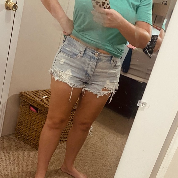 American eagle high waist shorts Sz 6 - Picture 10 of 12